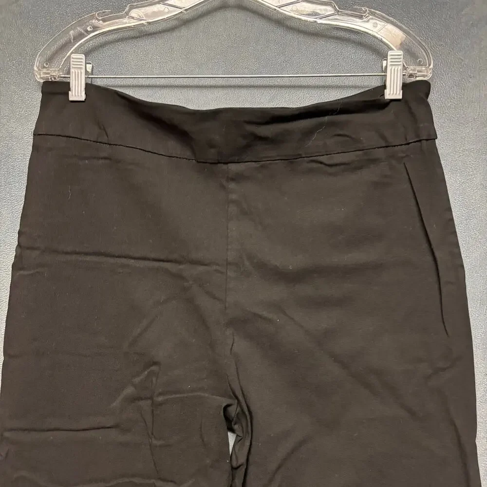 Bootleg Work Pants Womens Pull On Business Stretchy XL Comfy Business Classy